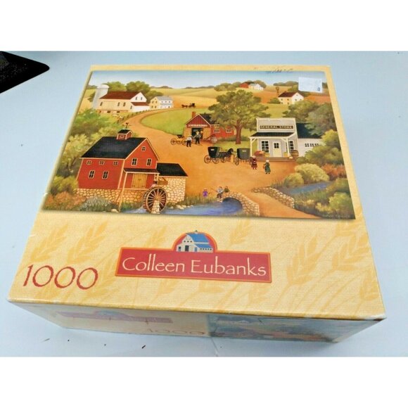 RoseArt - Collection Eubanks - Amish Country Market" 1000 Piece Puzzle COMPLETE - Picture 3 of 6